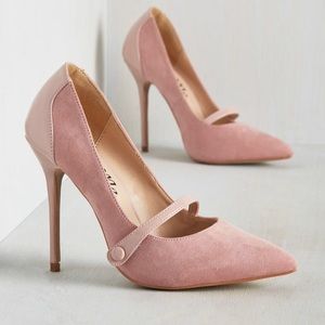 Feeling pumped heel in powder pink